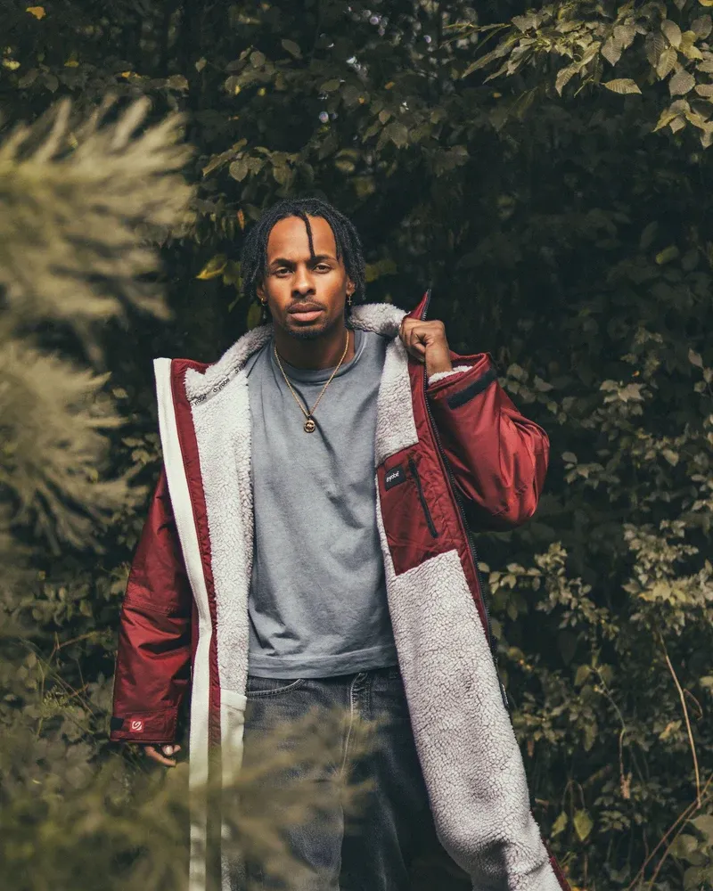 Dryrobe Medium L/S Dryrobe Burgundy/Silver Grey-6