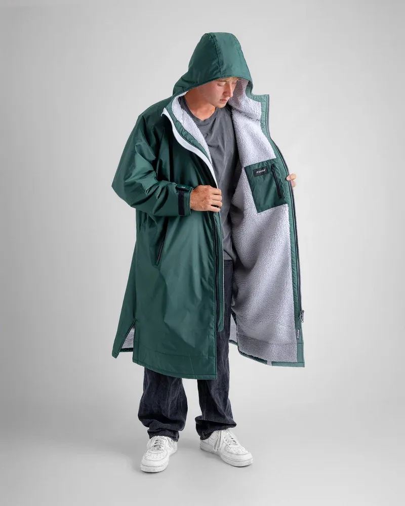 Dryrobe Medium L/S Dryrobe Dark Green/Nimbus Cloud-2