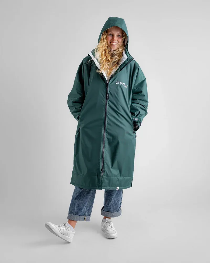 Dryrobe Medium L/S Dryrobe Dark Green/Nimbus Cloud-7