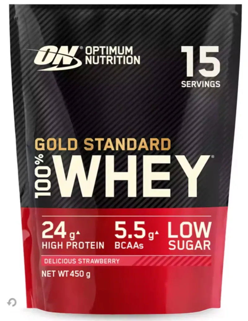 Optimum Nutrition: Gold Standard 100% Whey Protein Powder 450g - Delicious Strawberry