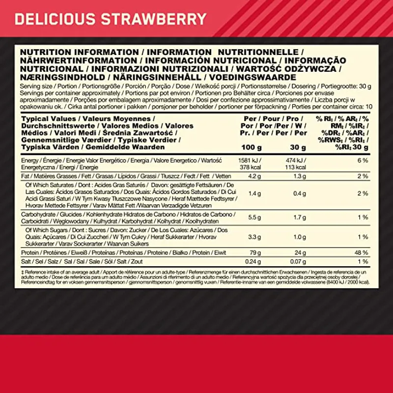 Optimum Nutrition: Gold Standard 100% Whey 300g - Strawberry-2