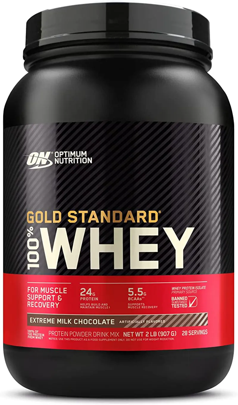 Optimum Nutrition: Gold Standard 100% Whey Protein Powder/2lbs - Extreme Milk Chocolate