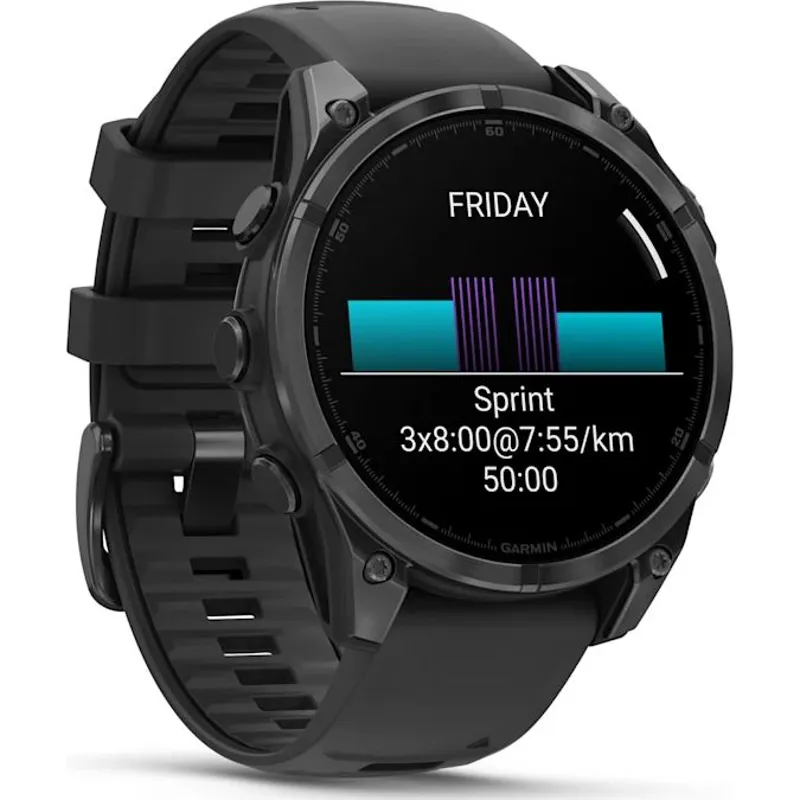 Garmin Fenix 8 47mm AMOLED Glass SlateGray Steel/Black-1