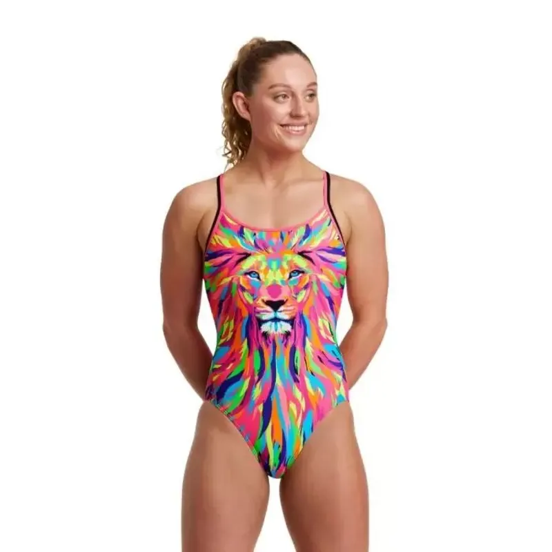 Funkita Women's Diamond Back One Piece Swimsuit - Pride Power	