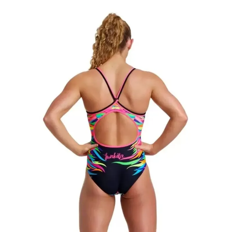 Funkita Women's Diamond Back One Piece Swimsuit - Pride Power	-1