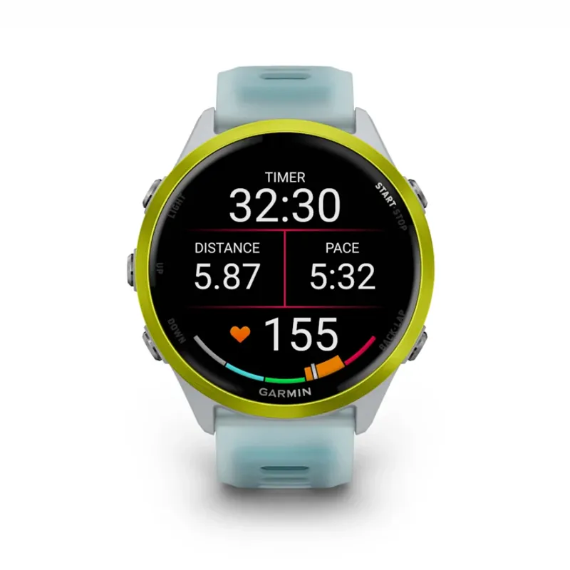 Forerunner 570 47mm Amp Yellow Aluminium with Translucent Whitestone/Turquoise Band-2