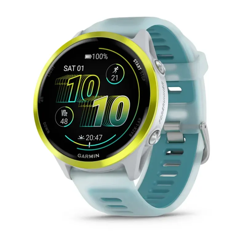 Forerunner 570 47mm Amp Yellow Aluminium with Translucent Whitestone/Turquoise Band