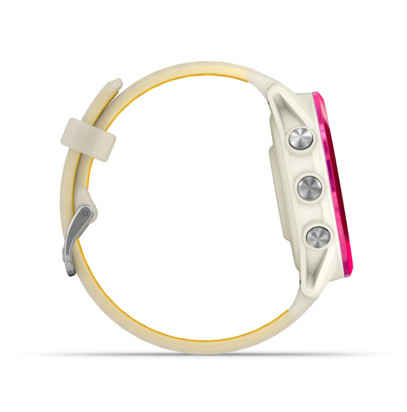 Garmin Forerunner 570 42mm Raspberry Aluminium with Translucent Bone/Mango Band-4