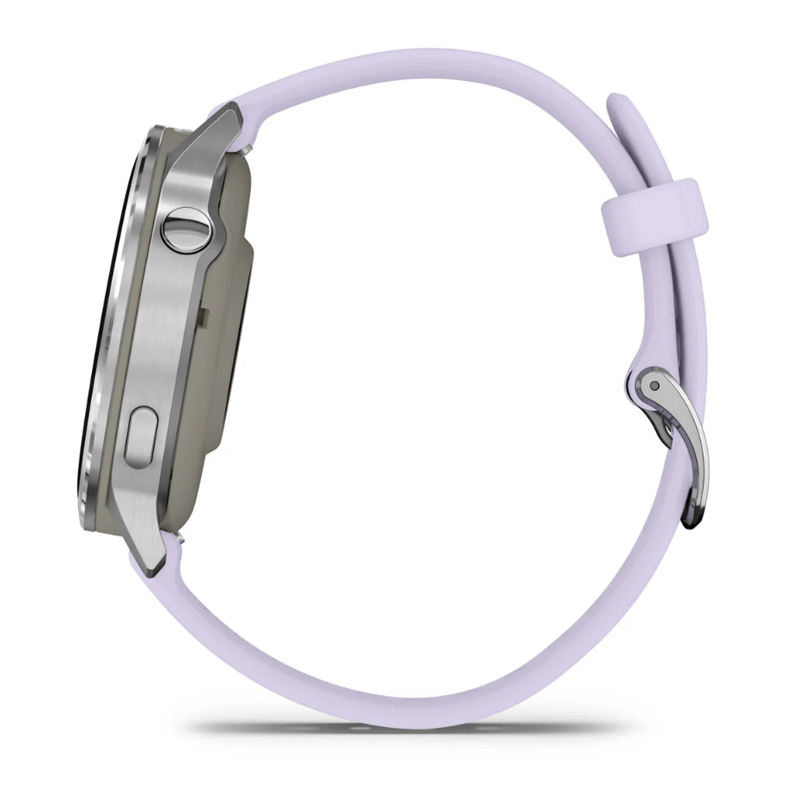 Garmin Venu 4 41mm Silver with Periwinkle Silicone Band-7