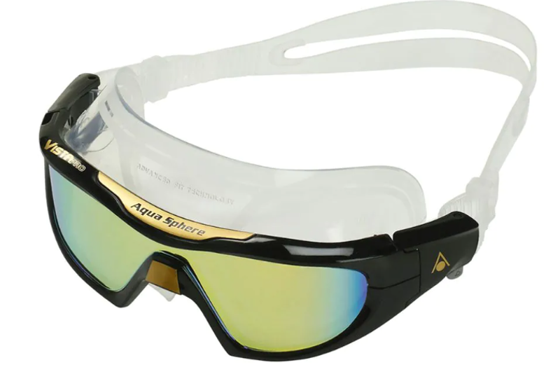 Aqua Sphere Vista Pro Mirror Goggles - Black/Gold-1