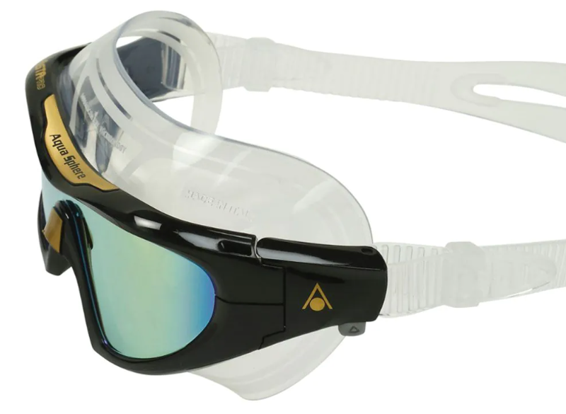 Aqua Sphere Vista Pro Mirror Goggles - Black/Gold-3