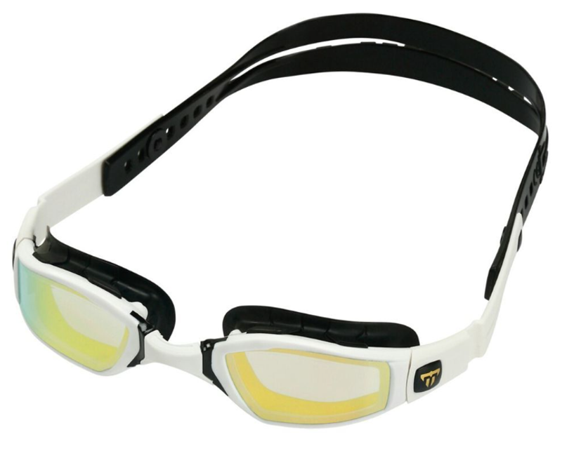 Michael Phelps Ninja Gold Mirror Swim Goggles - White-2