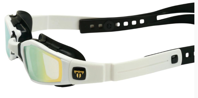 Michael Phelps Ninja Gold Mirror Swim Goggles - White-3