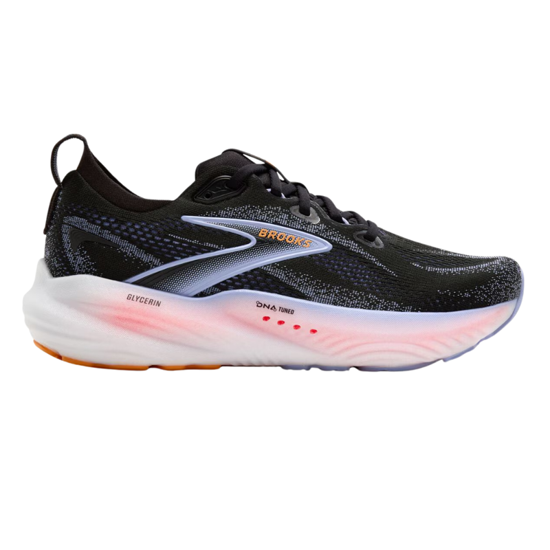 Brooks Women's Glycerin 22 Black/Blue Heron/Orange-5