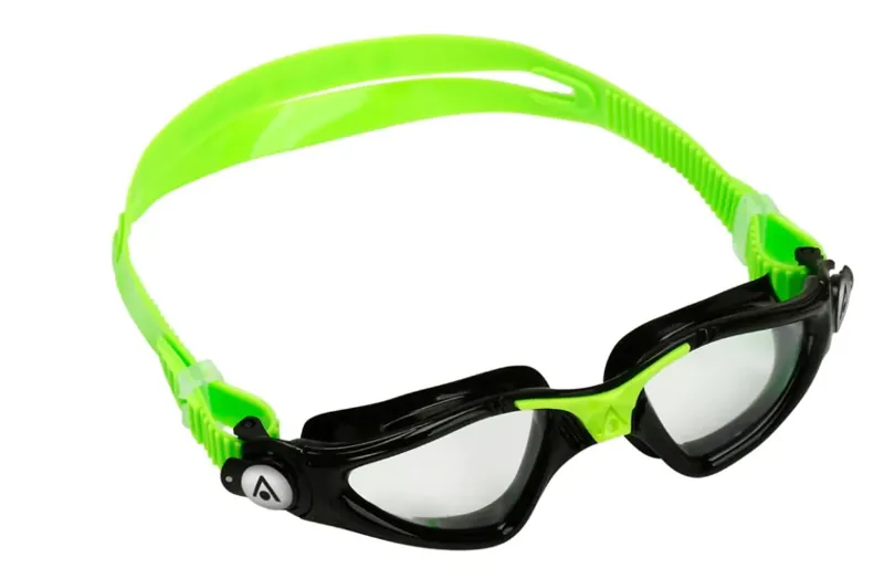 Aquasphere Kayenne Junior Goggles Clear Lens - Black/Green