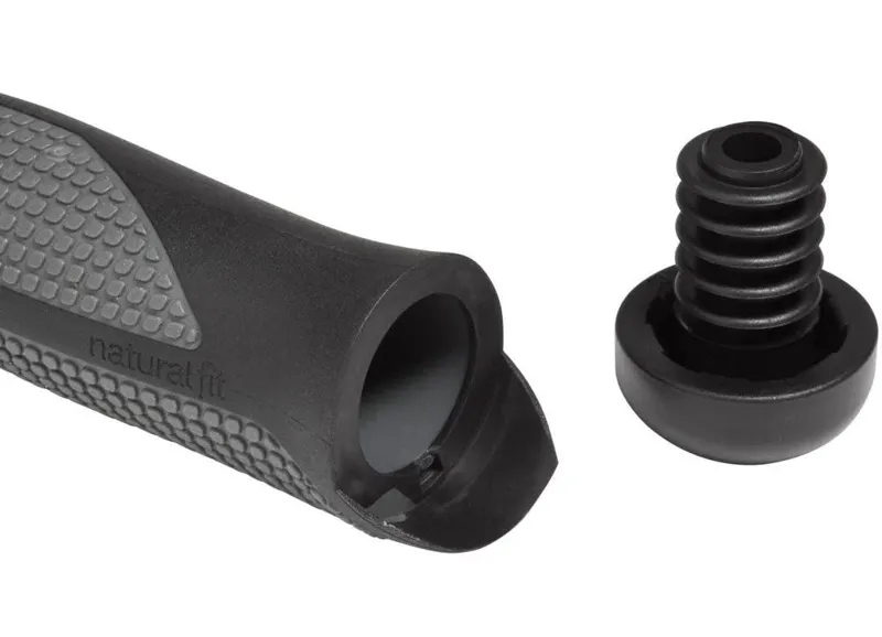 Cube: Natural Fit Race Grips - Grey/Black-2