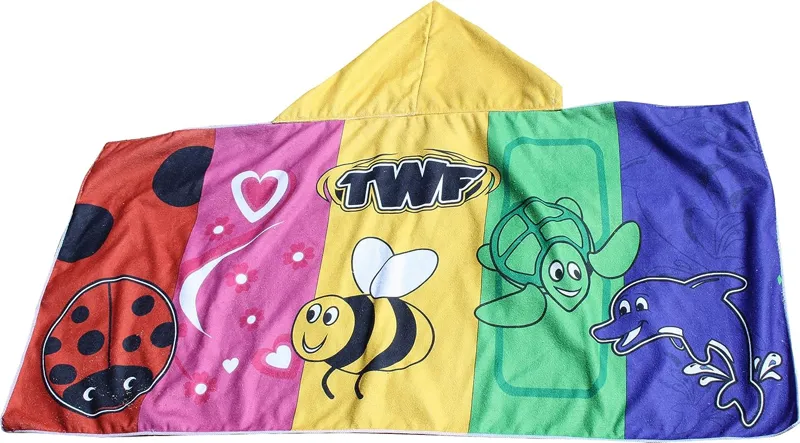 TWF: Baby/Toddler Hooded Wrap Towel - Multi Color