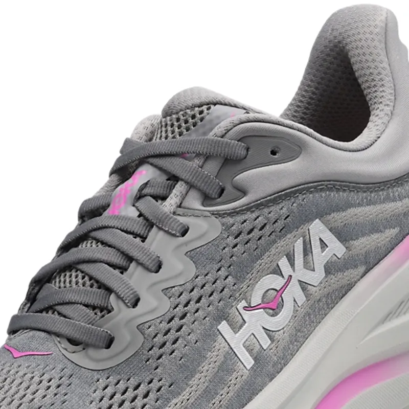 Hoka One One Women's Bondi 9 Shoe Galactic Grey/Asteroid-6