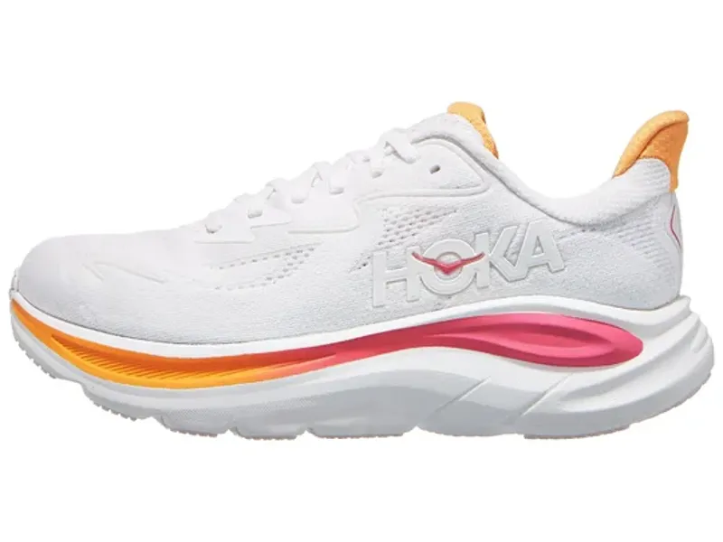  Hoka One One Women's Clifton 10 White/Electric Rose