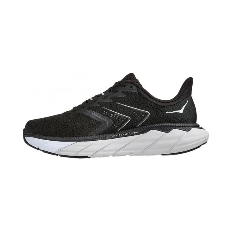 Hoka Men's Arahi 5 Black/White UK 8.5 - WIDE-1