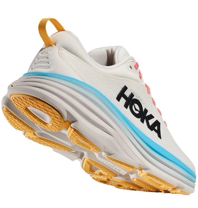 Hoka One One Women's Clifton 9 WIDE - Blanc /Swim Day-4