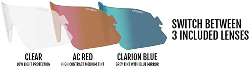 Tifosi Rail Interchangeable Clarion Lens Sunglasses in Blue-1