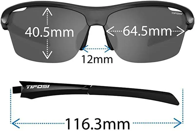 Tifosi Intense Interchangable Lens Sunglass in Black-2