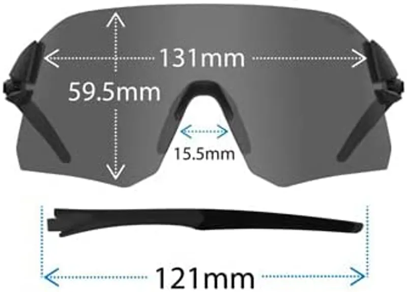 Tifosi Rail Interchangeable Clarion Lens Sunglasses in Blue-3