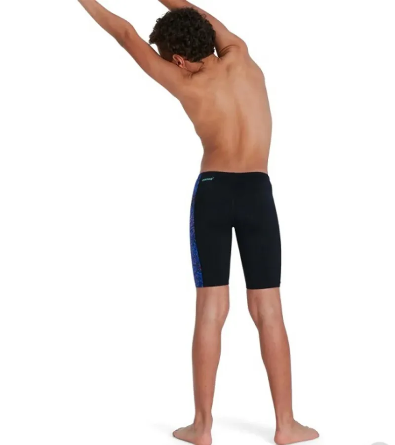 Speedo Boys Digital Allover Panel Jammer Black/Navy-4