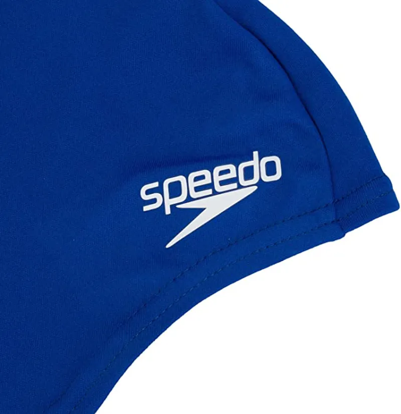 Speedo Junior Polyester Swim Cap Blue-1