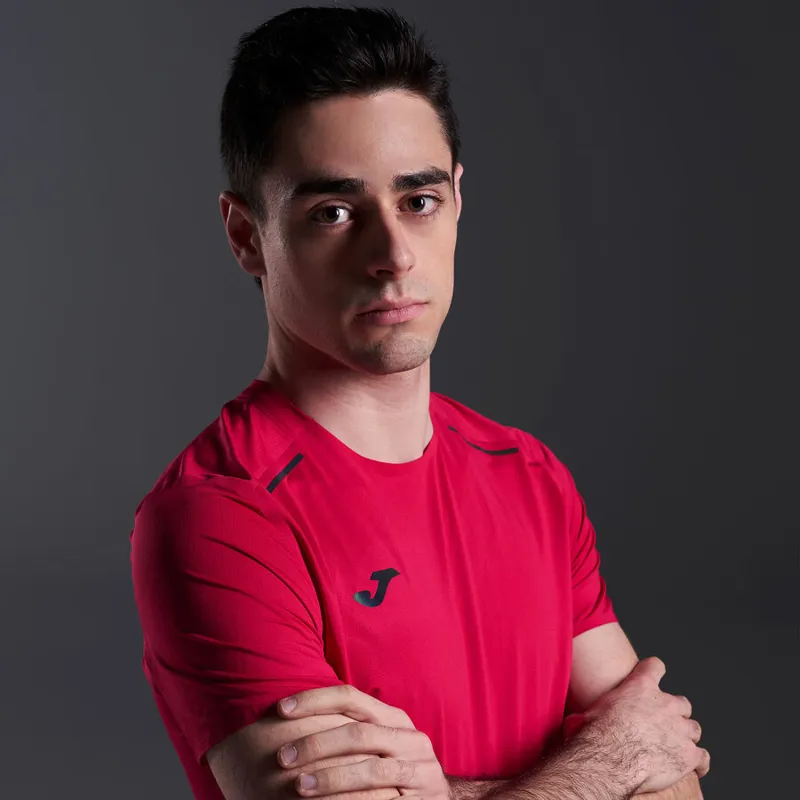 Joma Men's R-City Short Sleeve T-Shirt Fuchsia-2