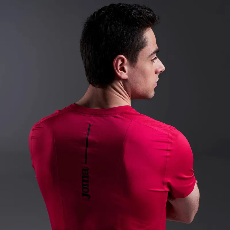 Joma Men's R-City Short Sleeve T-Shirt Fuchsia-3