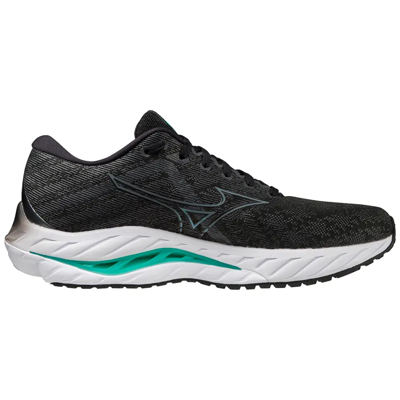 Mizuno Men's Wave Inspire 19 Black/Metallic Grey/Biscay Green