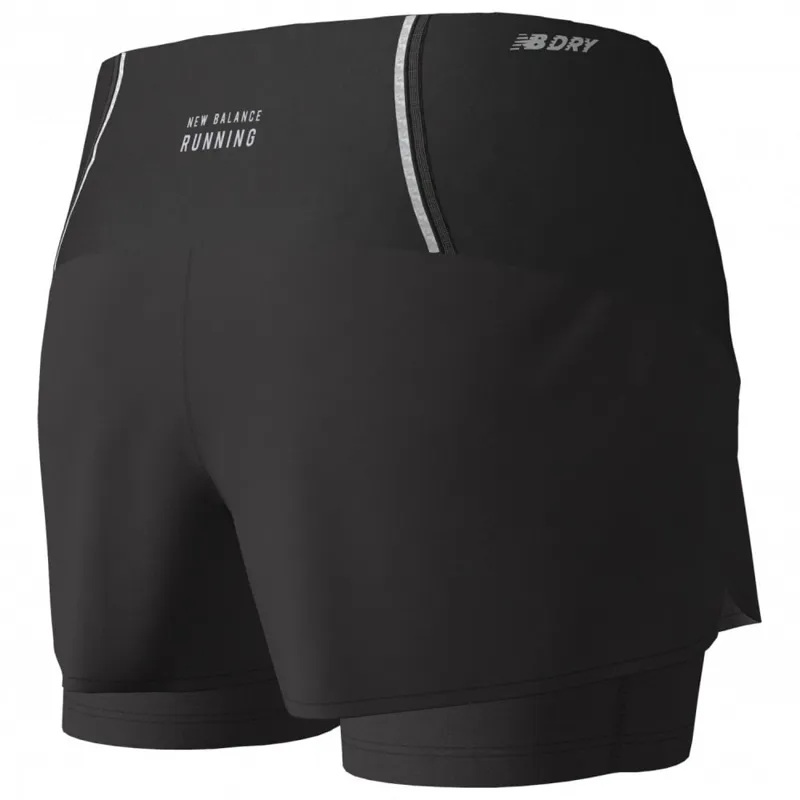 New Balance Women's Impact Run 2in1 Short Black-1