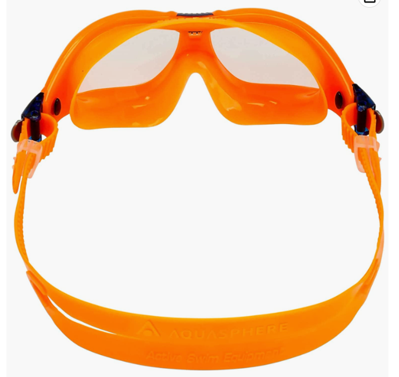 Aqua Sphere Seal Kid 2 Swim Goggles Clear Lens - Orange/Blue -1