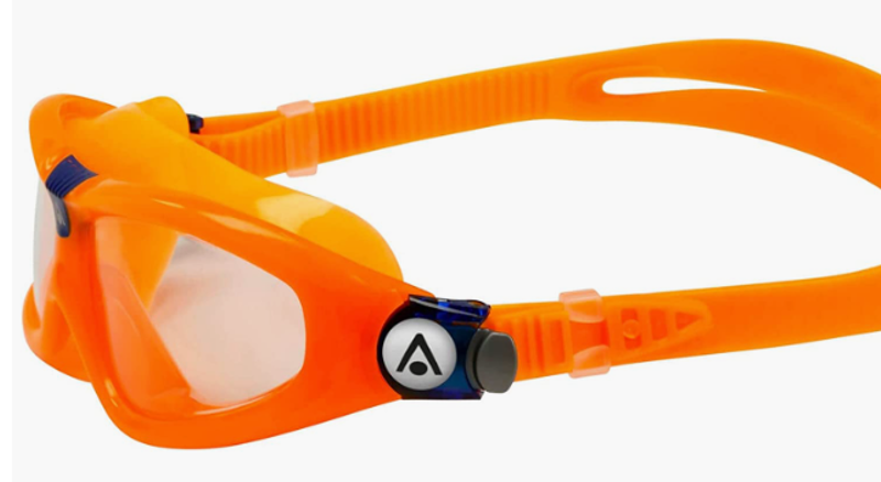 Aqua Sphere Seal Kid 2 Swim Goggles Clear Lens - Orange/Blue -2