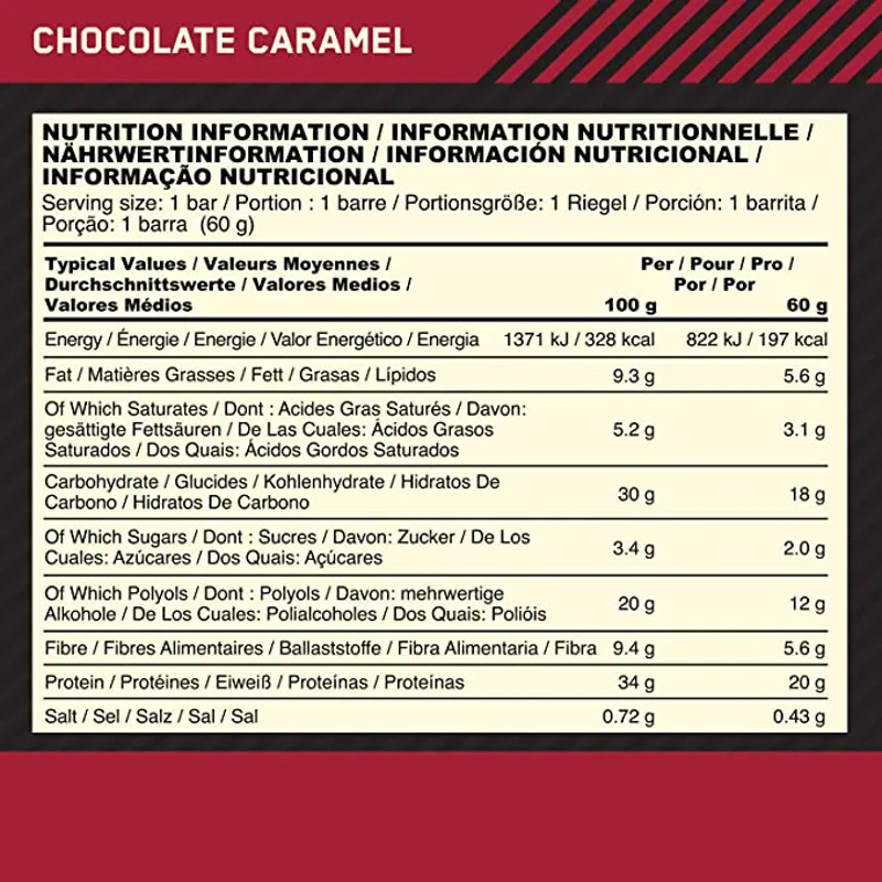 Optimum Nutrition: Whipped Protein Bar 20g - Chocolate Caramel-2