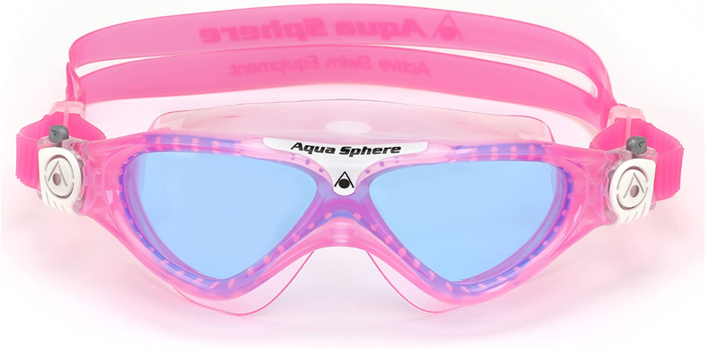 Aquasphere Vista Junior Swim Goggles  Blue Lens - Pink-1