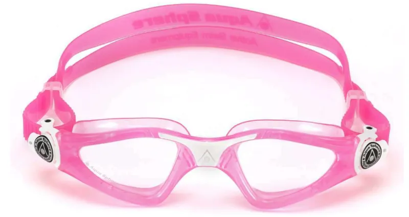 Aqua Sphere Kayenne Junior Swim Goggles Clear Lens - Pink/White-1
