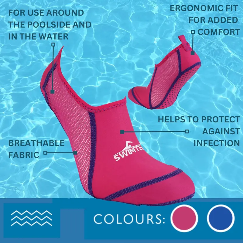 SwimTech: Swimming Pool Sock - Pink-3