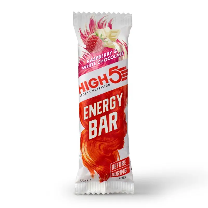 H5 Energy Bar 55g Raspberry and White Chocolate