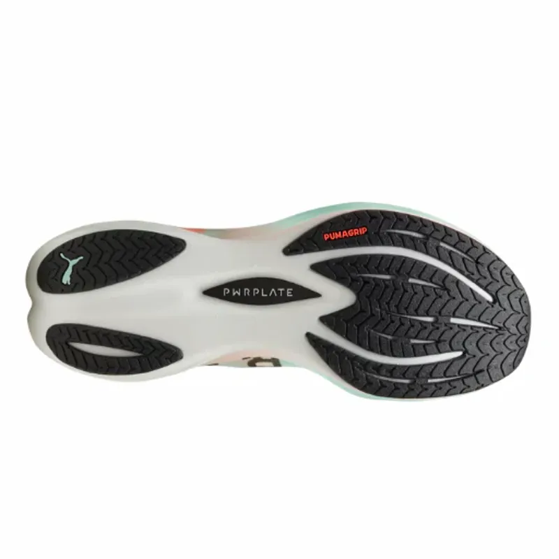 Puma Men's Deviate NITRO 3 HYROX Glowing Red/Mint Melt Running Shoes-2