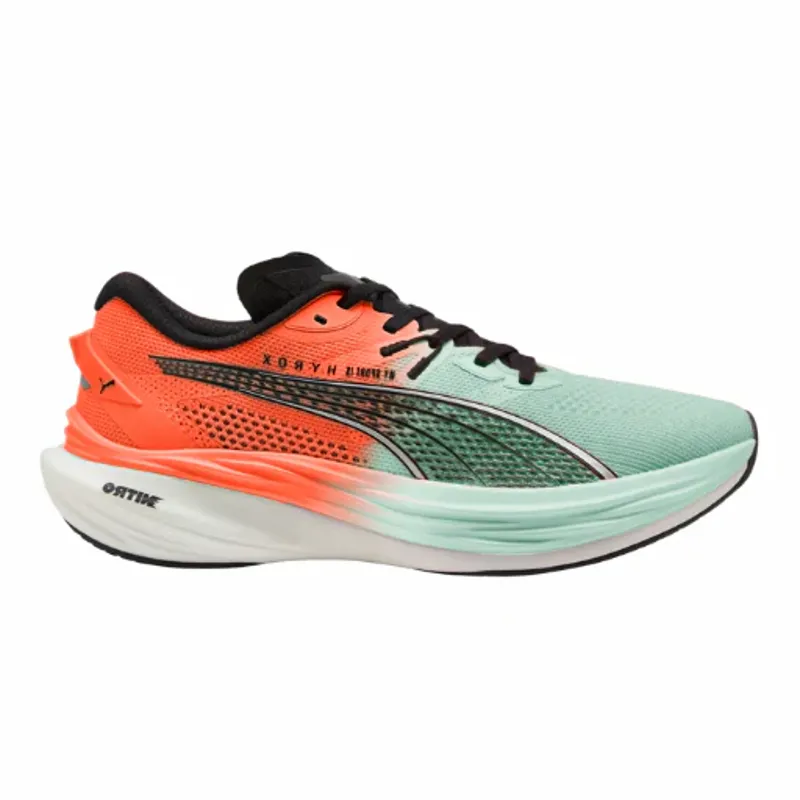 Puma Men's Deviate NITRO 3 HYROX Glowing Red/Mint Melt Running Shoes