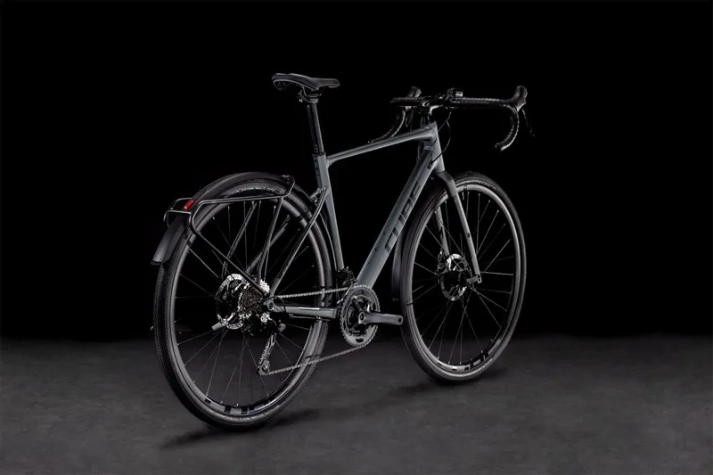Cube: 2022 Nuroad Pro FE Fully Equiped Gravel Road Bike - Inkgrey/Black -1
