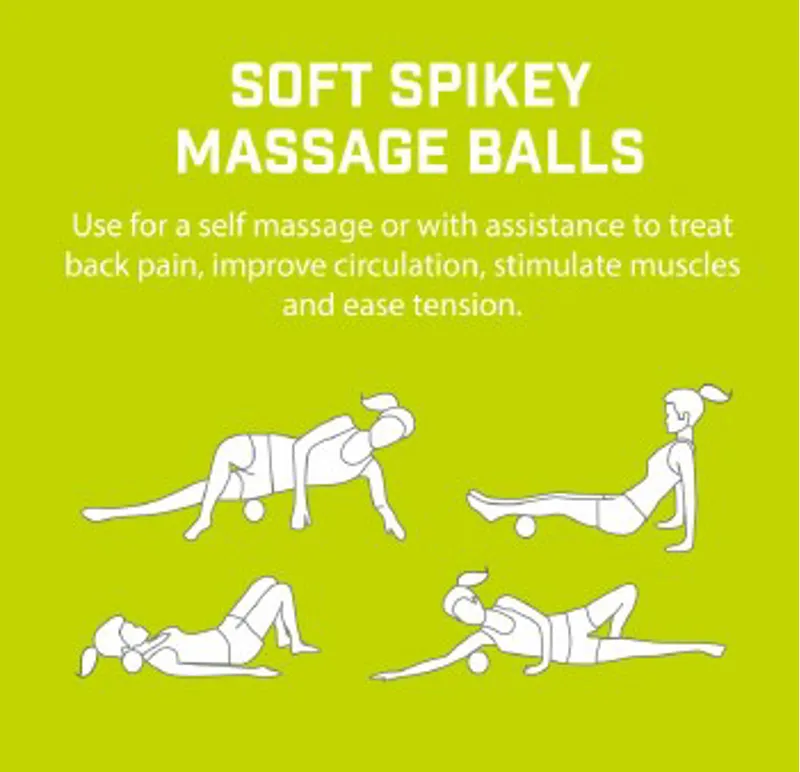 Urban Fitness: Soft Spikey Massage Balls 8cm - Red-2