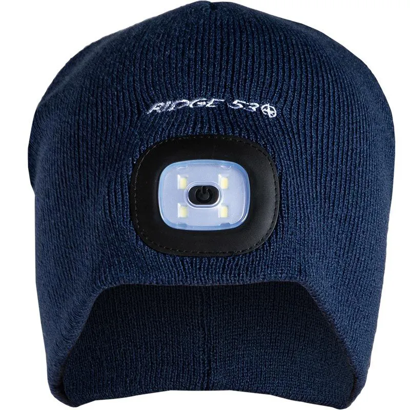 Ridge 53 LED Beanie Navy/White