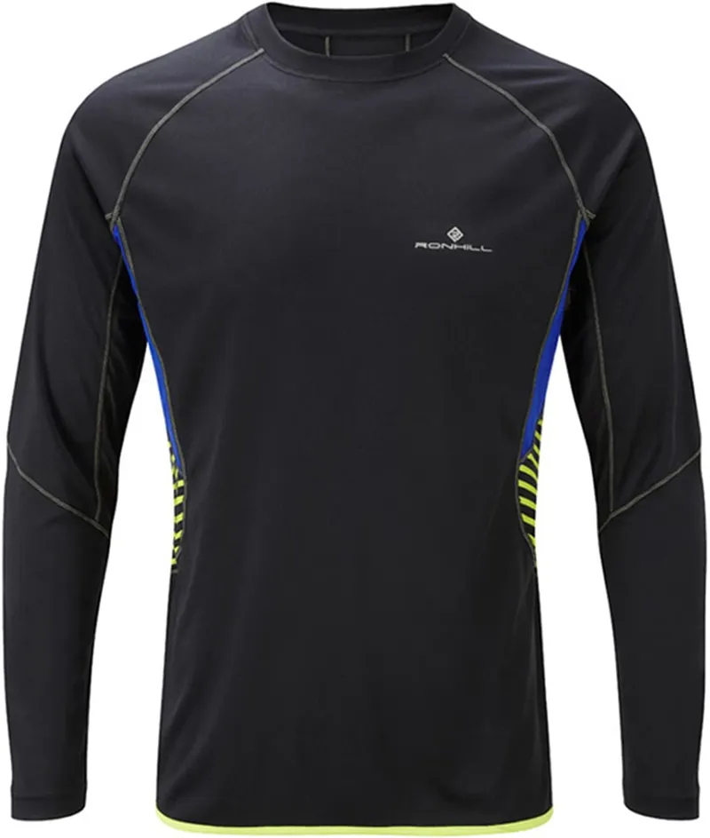 Ronhill Advance L/S Crew Running Top in Size XXL - Blue/Grey