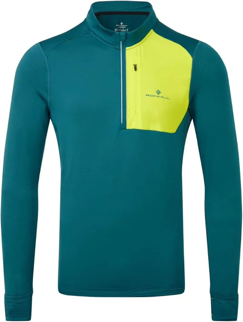 Men's Tech Winter 1/2 Zip Deep Teal/Acid S