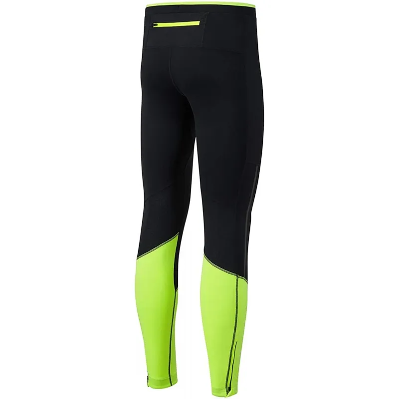 Ronhill Men's Tech Revive Stretch Tight in Small Size in Black/Fluo Yellow-1