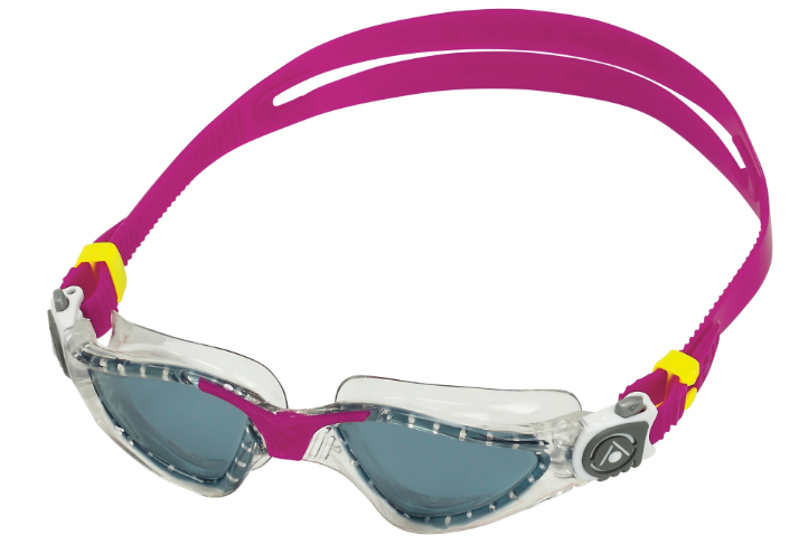 AquaSphere Kayenne Compact in Small Fit - Clear/Raspberry-1